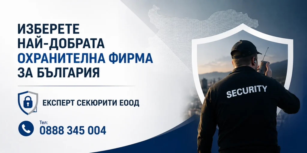 Изберете най-добрата охранителна фирма за България | expertsecurity.bg