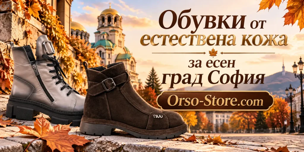 Обувки от естествена кожа за есен град София | orso-store.com